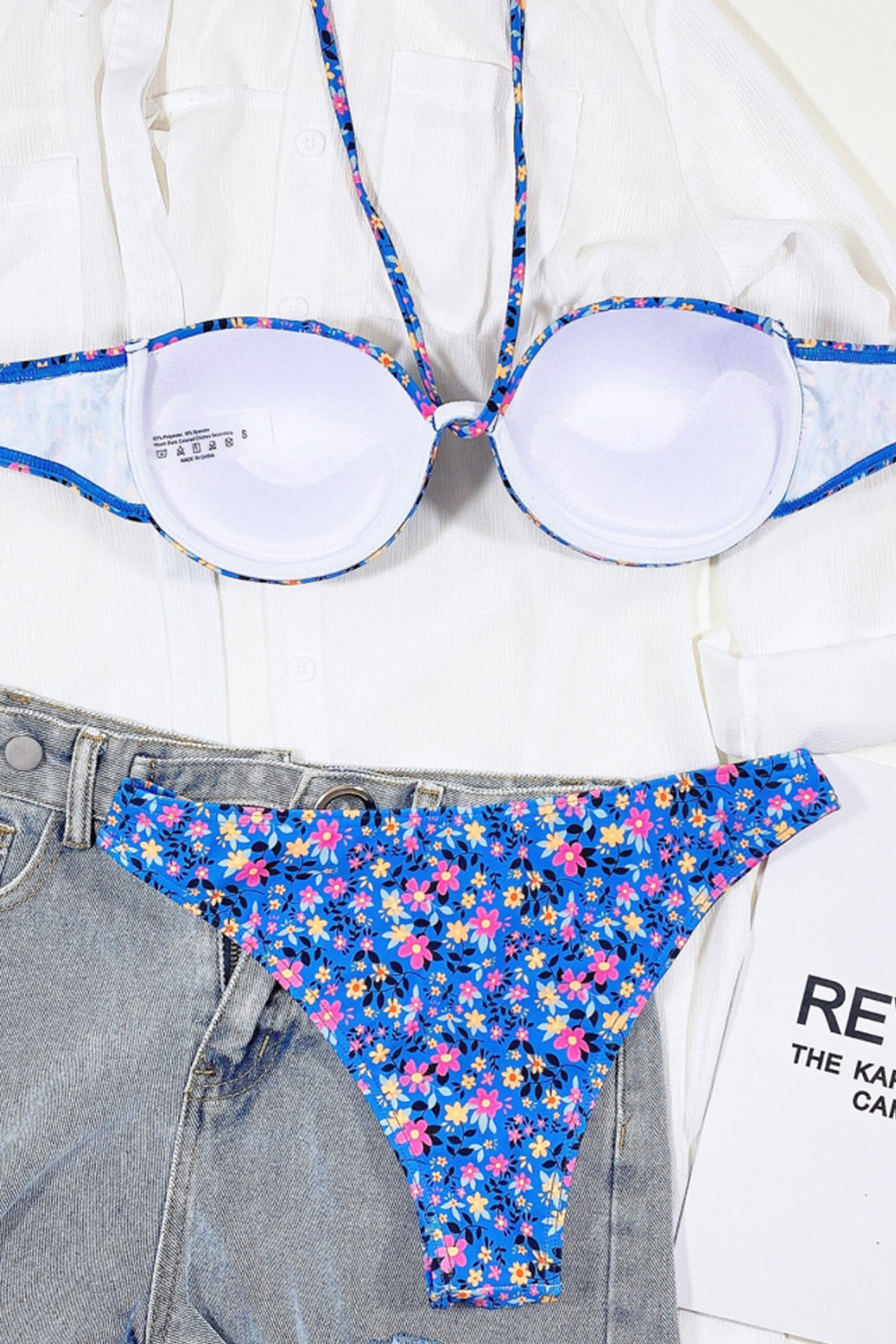 Halter Floral Bikini Areous