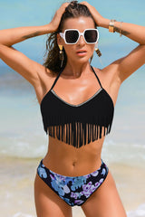 Halter Tassel Bikini Areous