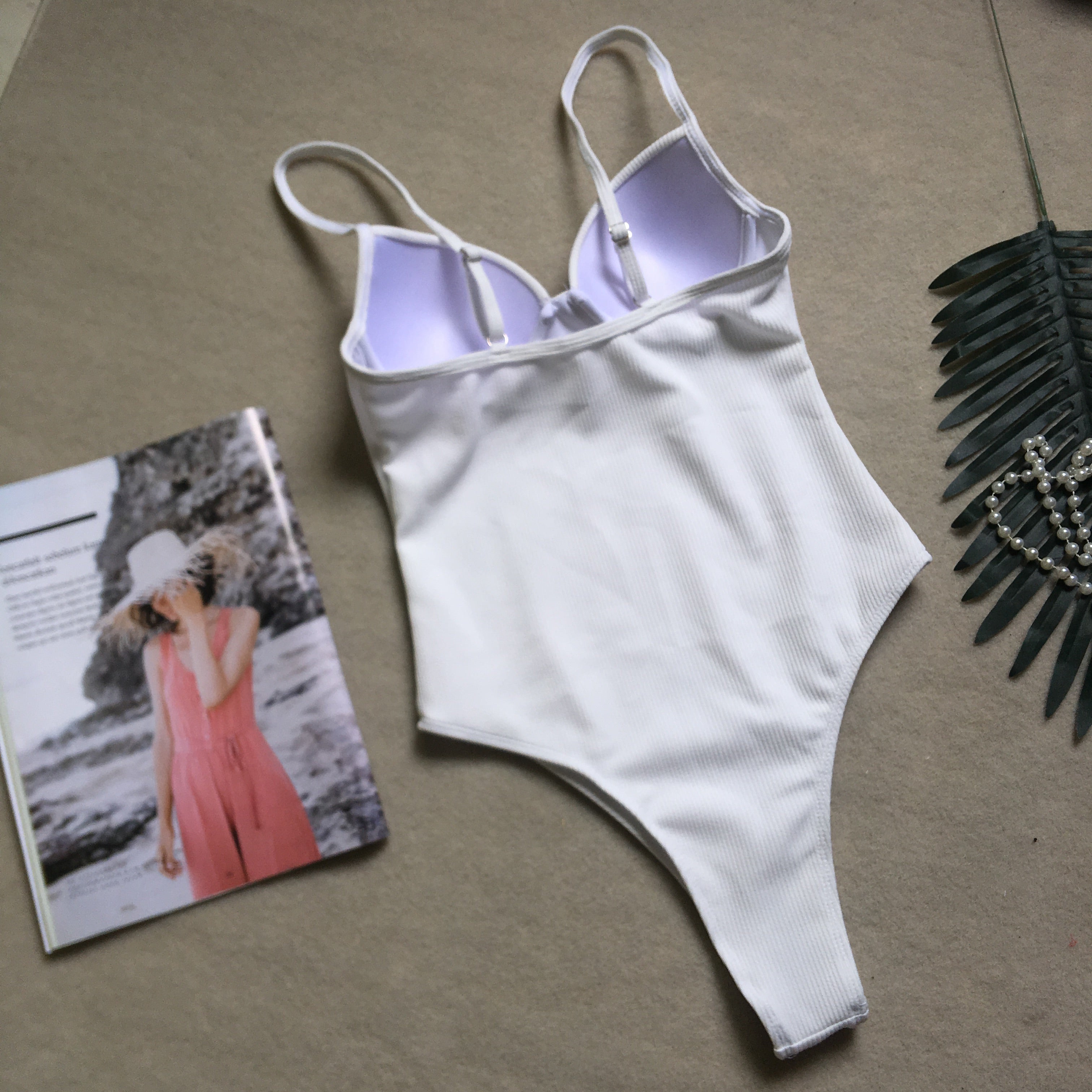 High Cut One-Piece Straps Swimsuit Areous