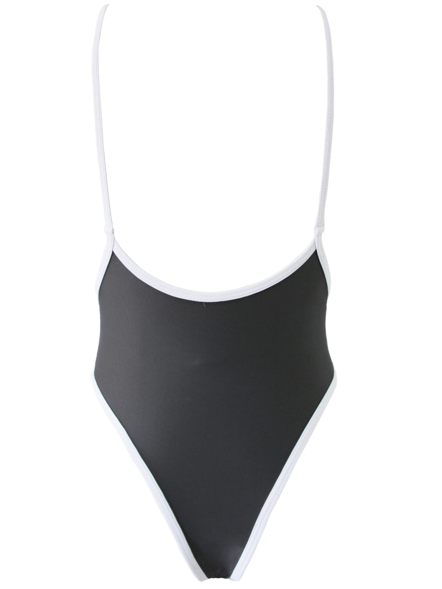 High Cut Straps Swimsuit with Low Back Areous