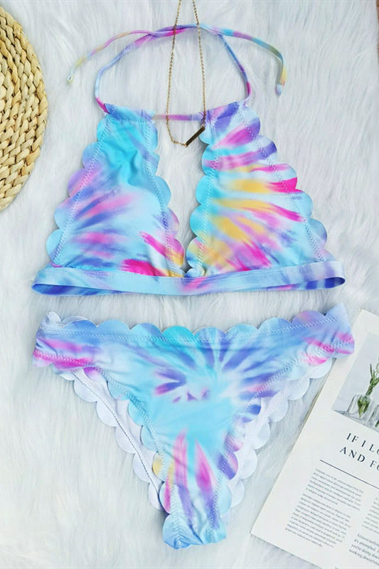 High Waist Halter Push Up Bikini Set Areous