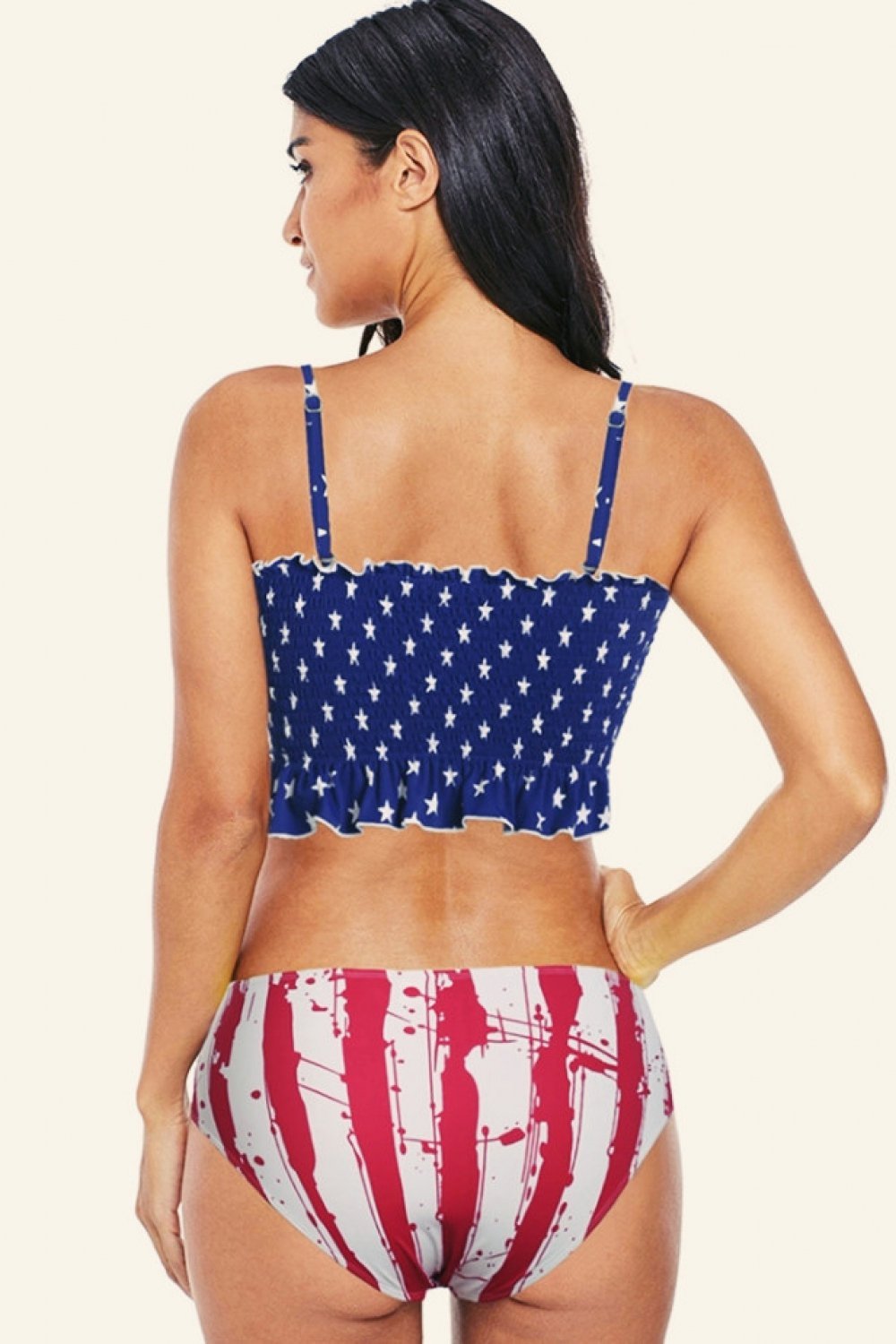 High-waisted Bandeau Bikini Set Areous