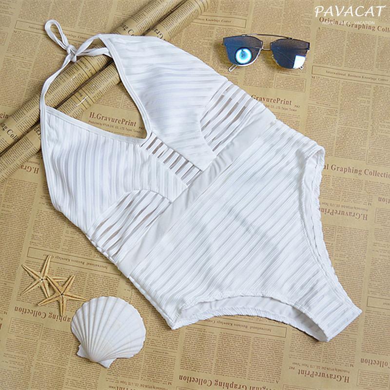 Hollow Out Sexy Printed One-Piece Swimsuit Areous