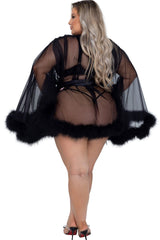 Hollywood Glam Luxury Mini Robe Areous