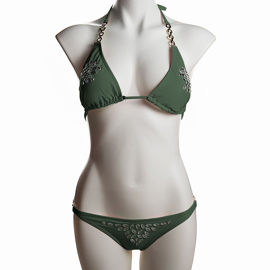 Jeweled Triangle Bikini Areous