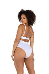 LI502 - 2PC Fitted Rib High-Waisted Bra Set Areous