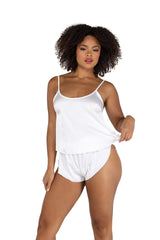 LI505 - 2PC Soft Satin Tulip Short Set Areous