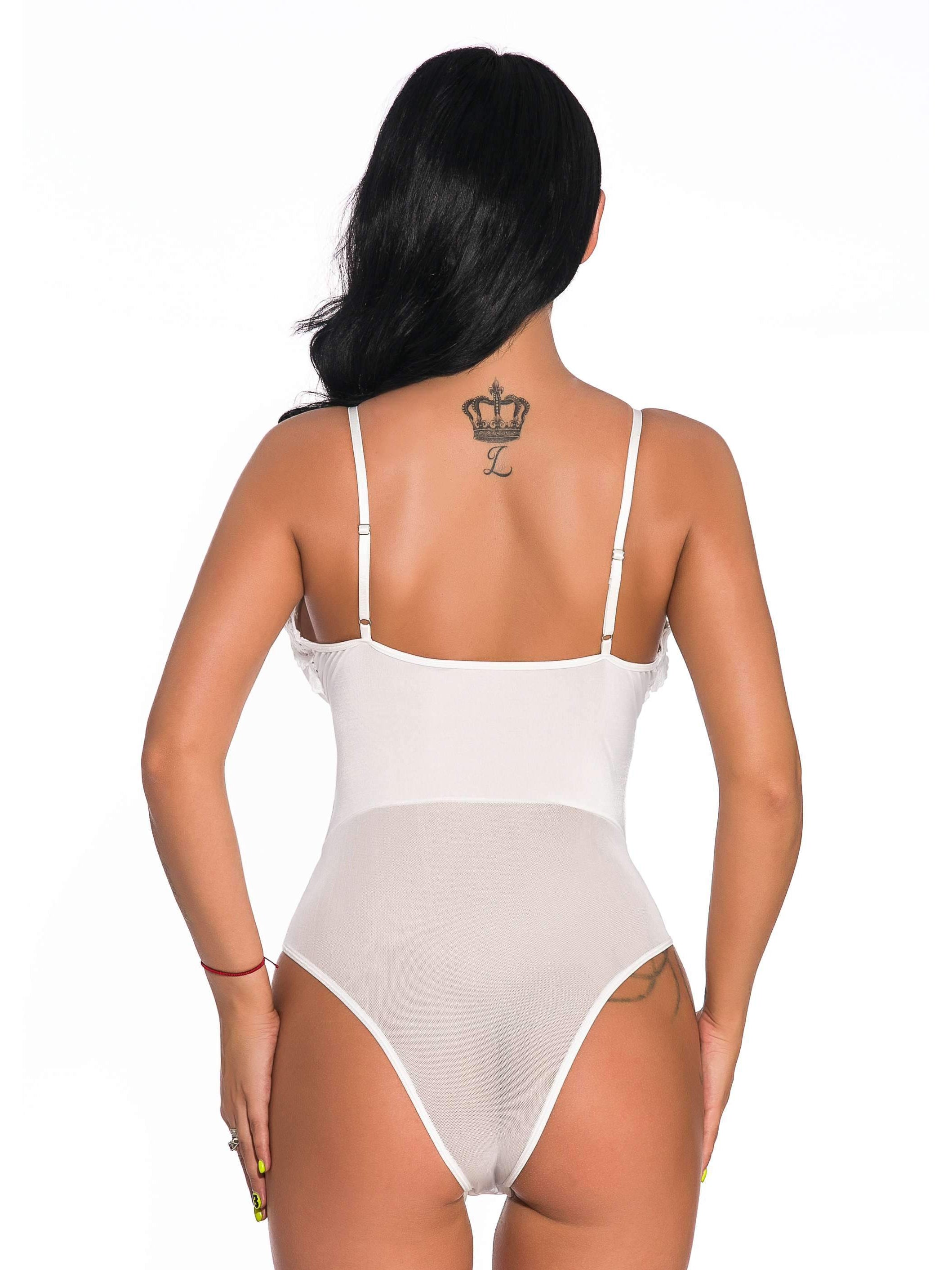 Lace Belly Shaping Bodysuit Areous