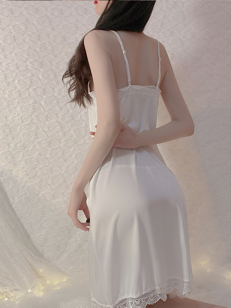 Lace Deep V Low Cut Temptation Pajamas Areous