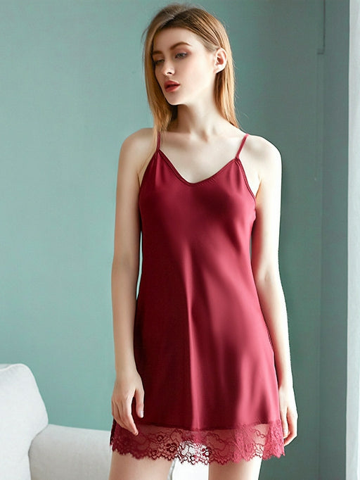 Lace Stitching Perspective Seductive Pajamas Areous