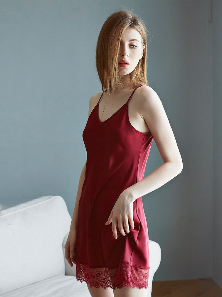 Lace Stitching Perspective Seductive Pajamas Areous