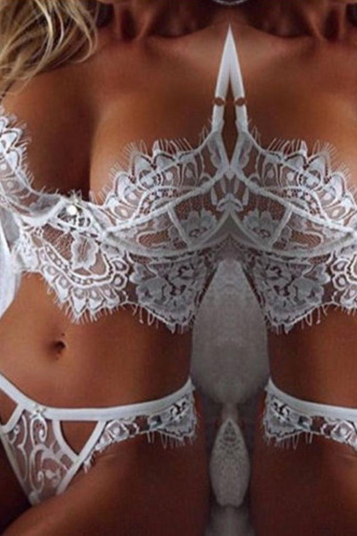 Lace Two Piece Lingerie Set Areous