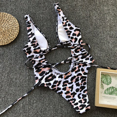 Leopard One-Piece Erotic Swimwear Areous