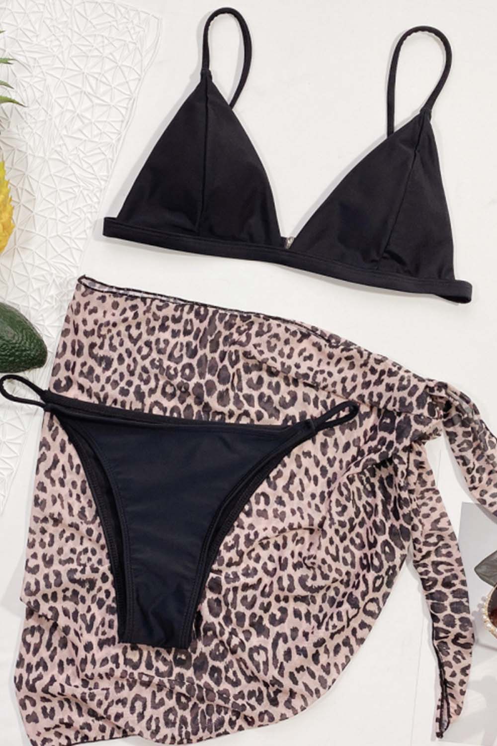 Leopard Three-Piece Bikini Areous