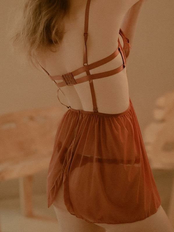 Lingerie With Strip Support For Passion And Flirtation Areous