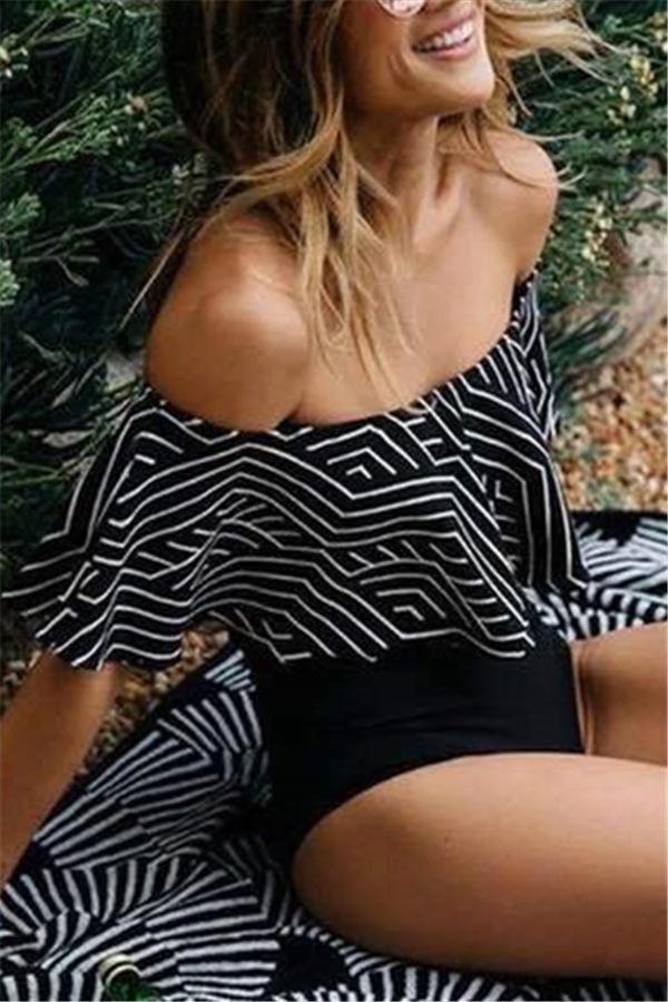 Lollipop Girls Falbala One-piece Swimsuit Areous