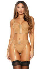 Nude Natural Lover Lingerie Set Areous