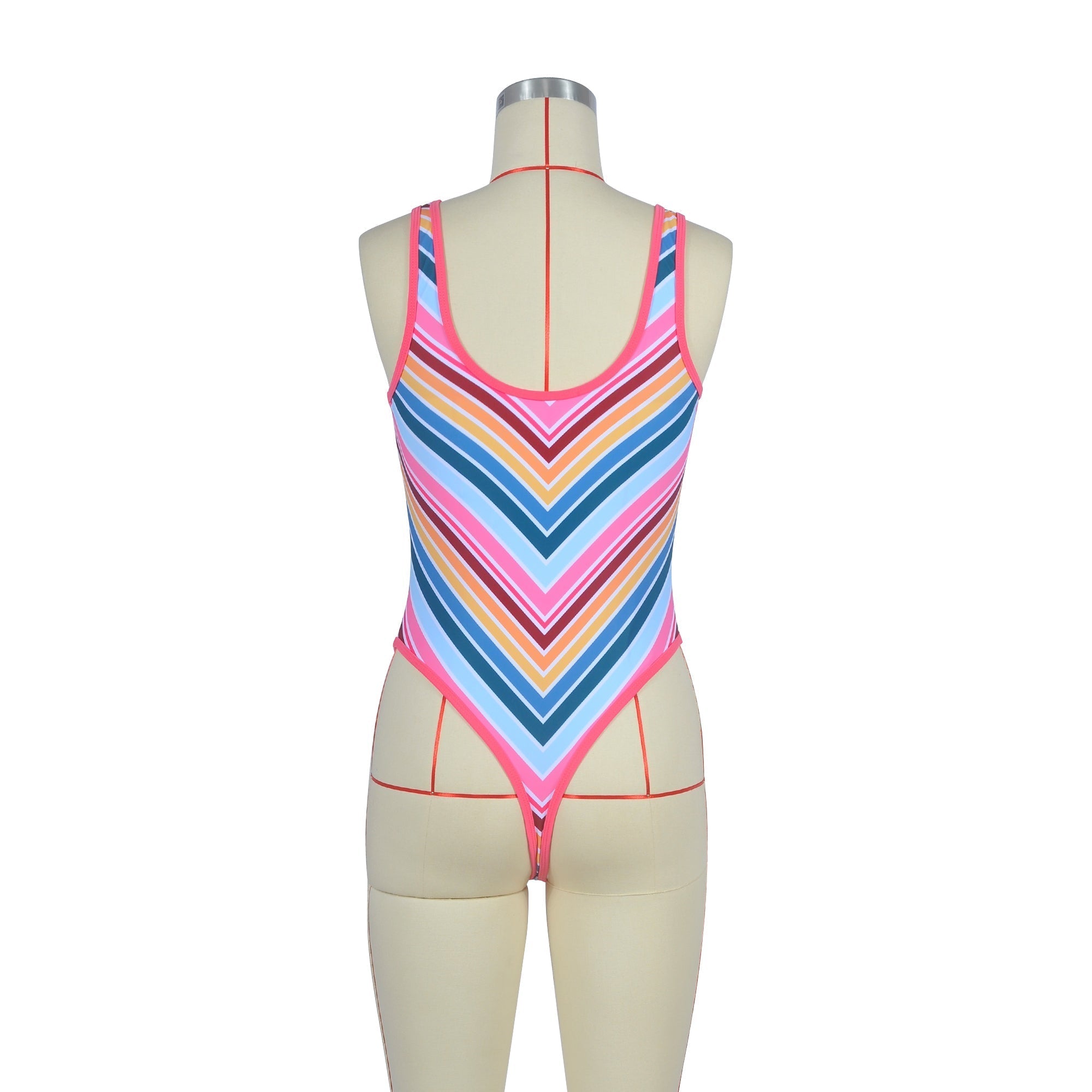 One-Piece Colorful Swimwear Areous