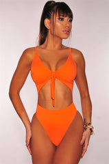 One-Piece Cut Out Swimsuit Areous