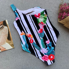 One-Piece Flower Swimwear Areous