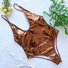One-Piece Metallic Swimwear Areous