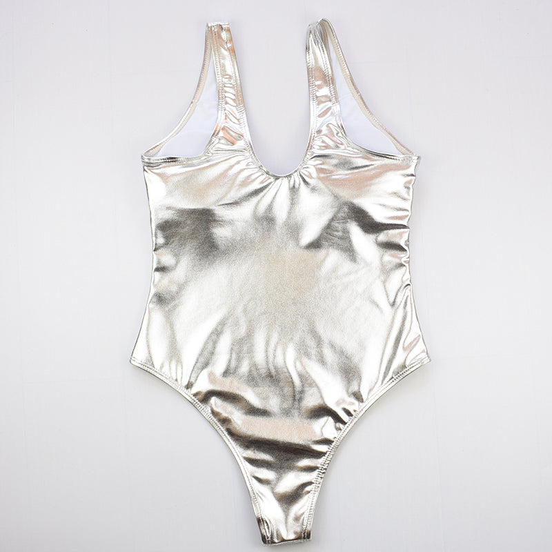 One-Piece Metallic Swimwear Areous