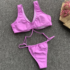 One-Piece O-Ring Thong Swimwear Areous