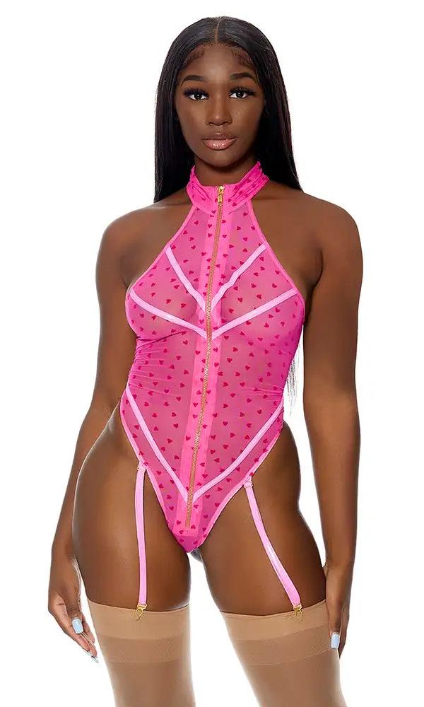 Pink Eat Your Heart Out Teddy Areous