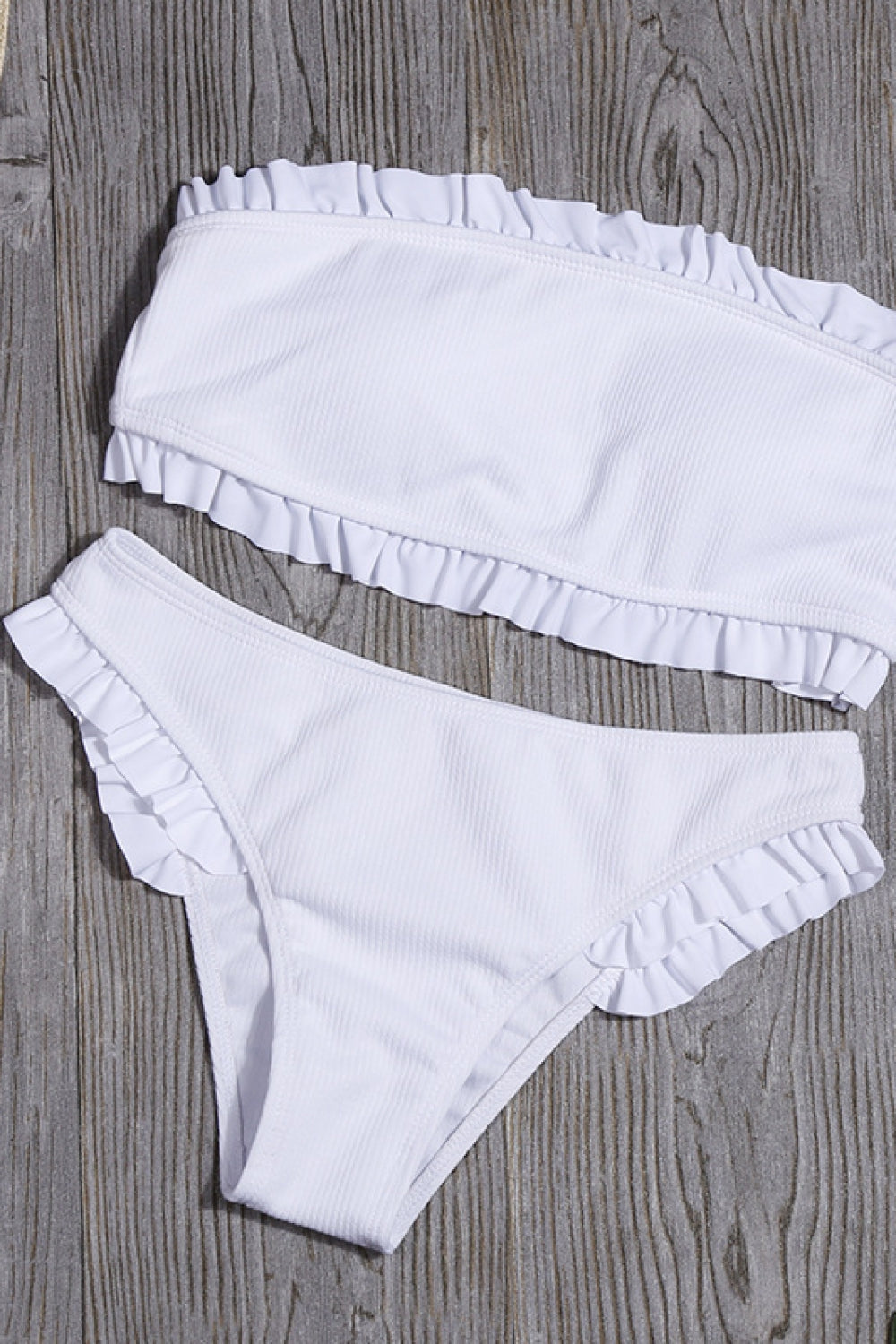 Plain Strapless Bikini Set Areous