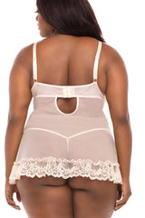 Plus Size Babydoll with Bow Areous
