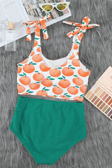 Print Detachable Bikini Set Areous