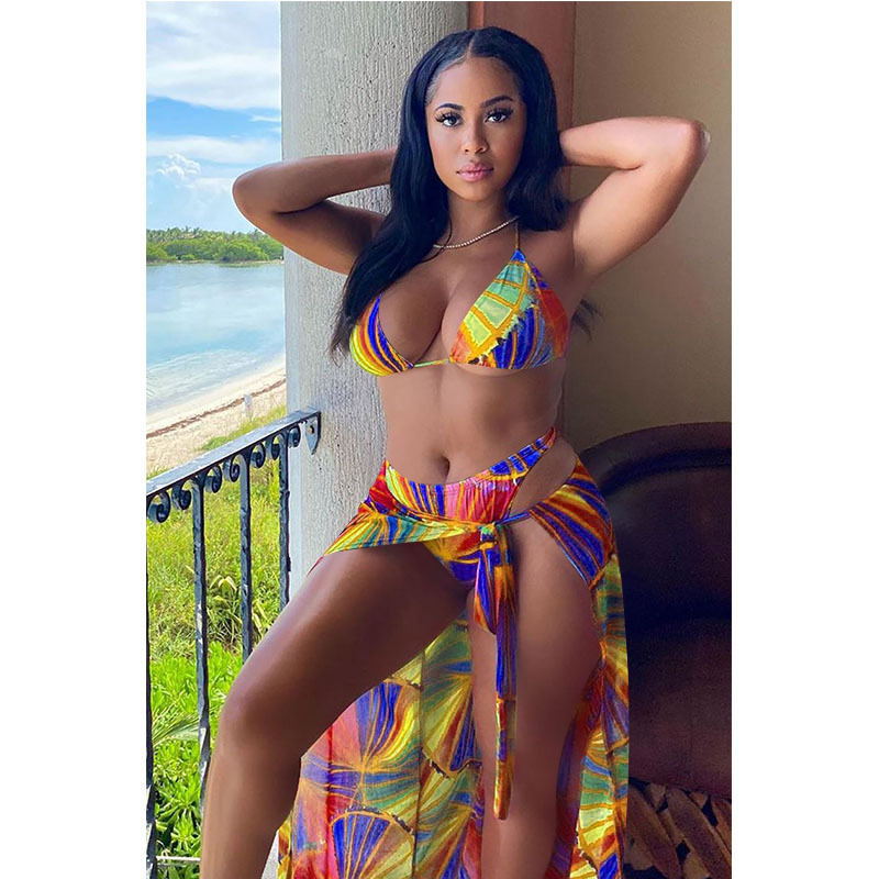 Printed Bikinis 3 Piece Sets MEM-8350 Areous