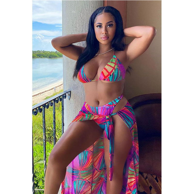 Printed Bikinis 3 Piece Sets MEM-8350 Areous