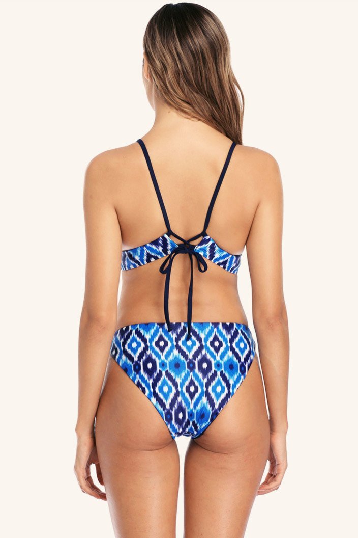 Printed Diamond Bikini Set Areous