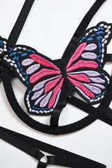 Purple Butterfly 2 Pc Intimate Lingerie Areous