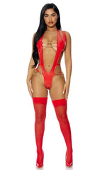 Red Sneaky Link Teddy Areous