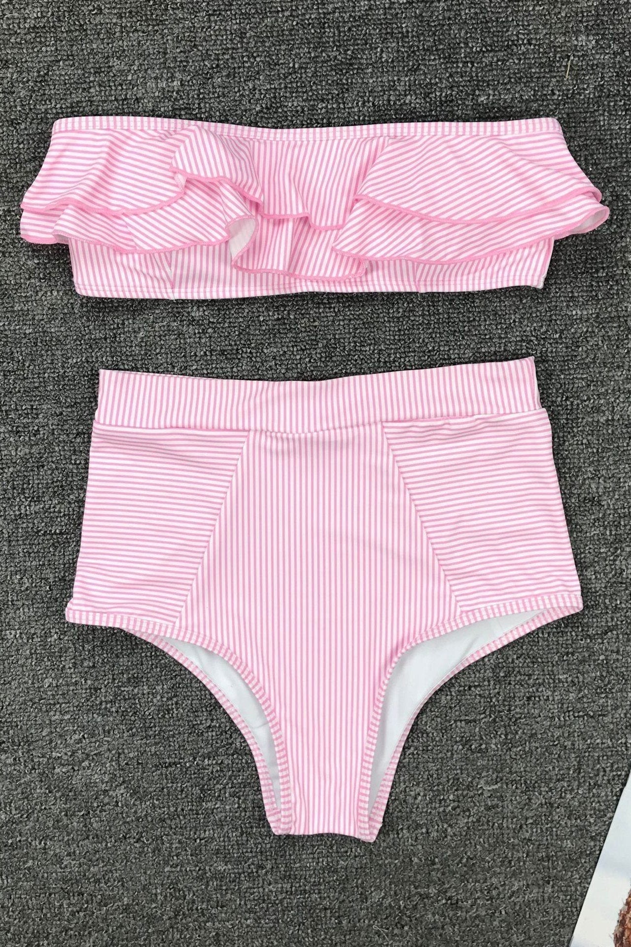 Retro Flounce Bikini Set Areous