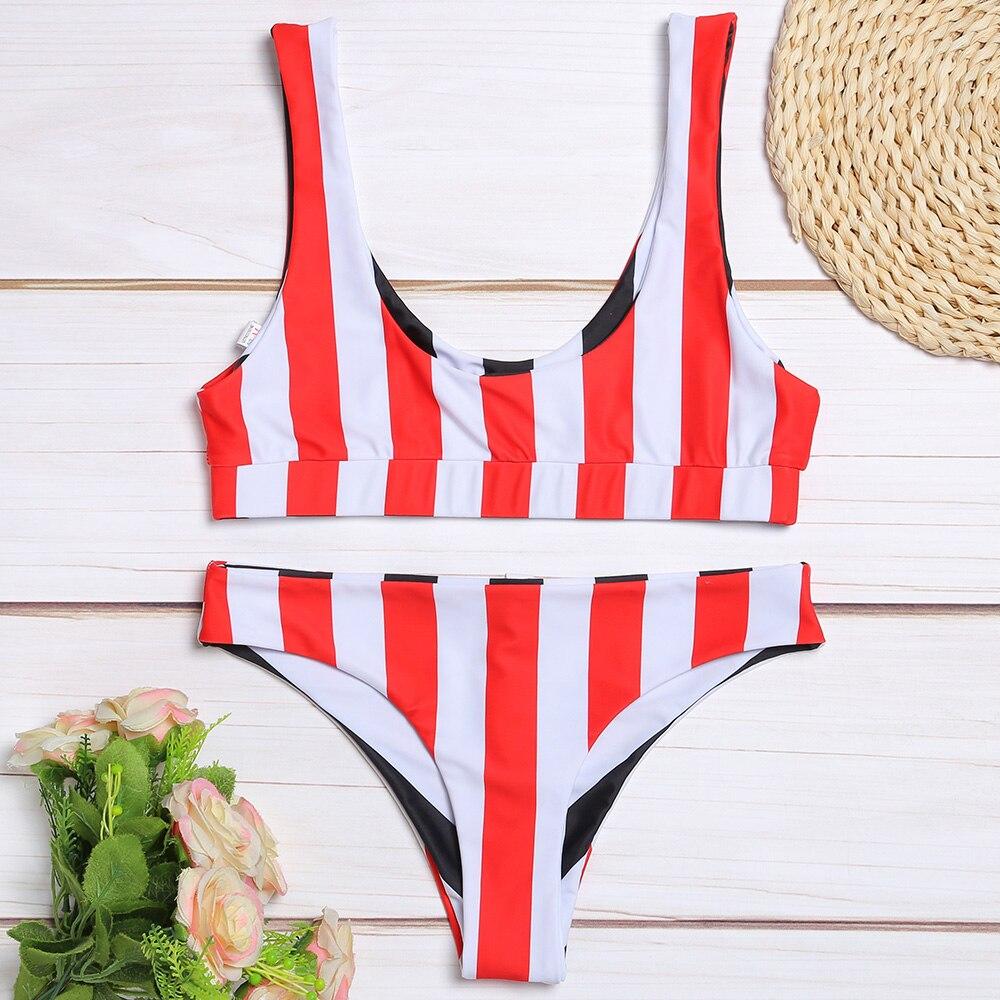 Reversible Striped Bikini Areous
