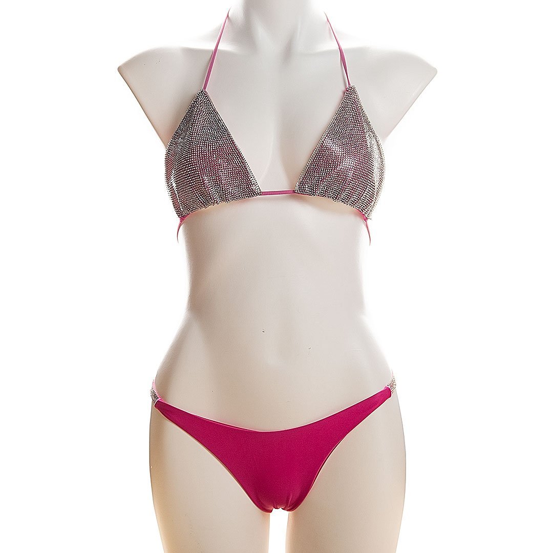 Rhinestone Embellished Bikini Areous