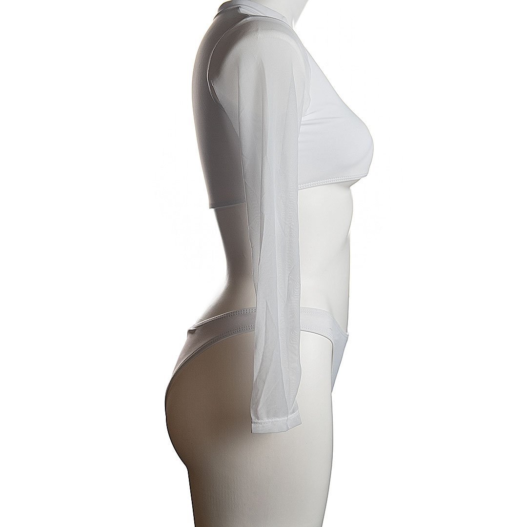 Sheer Long Sleeve Bikini Areous