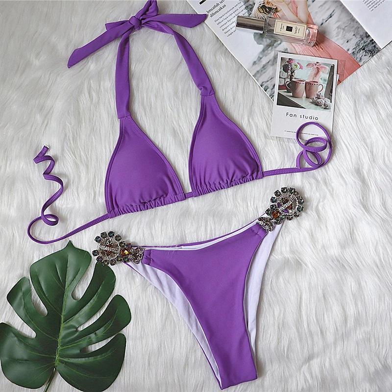 Shore Thing Embellished Bikini Areous