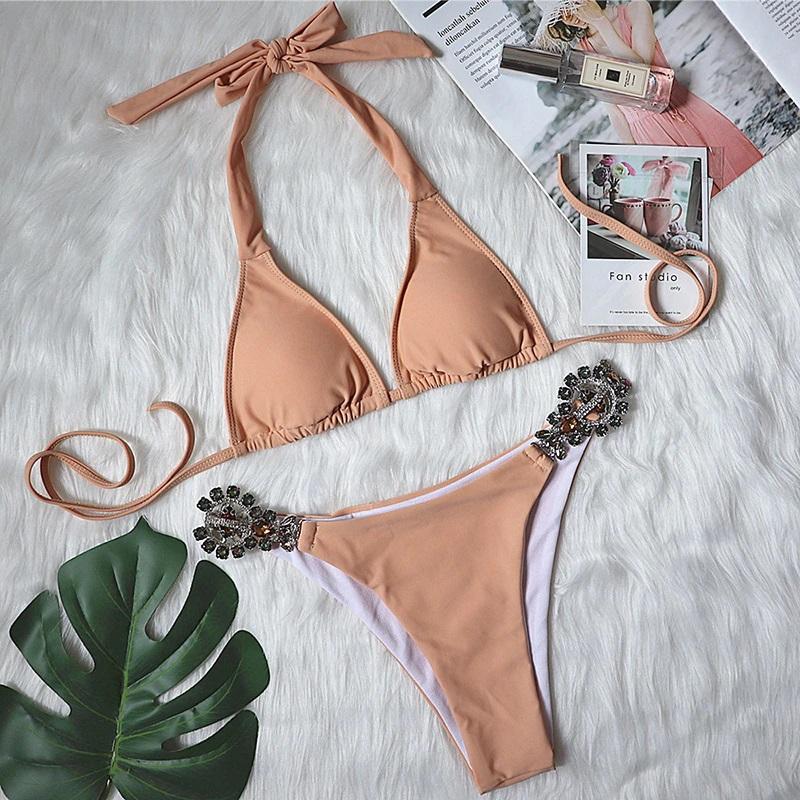 Shore Thing Embellished Bikini Areous