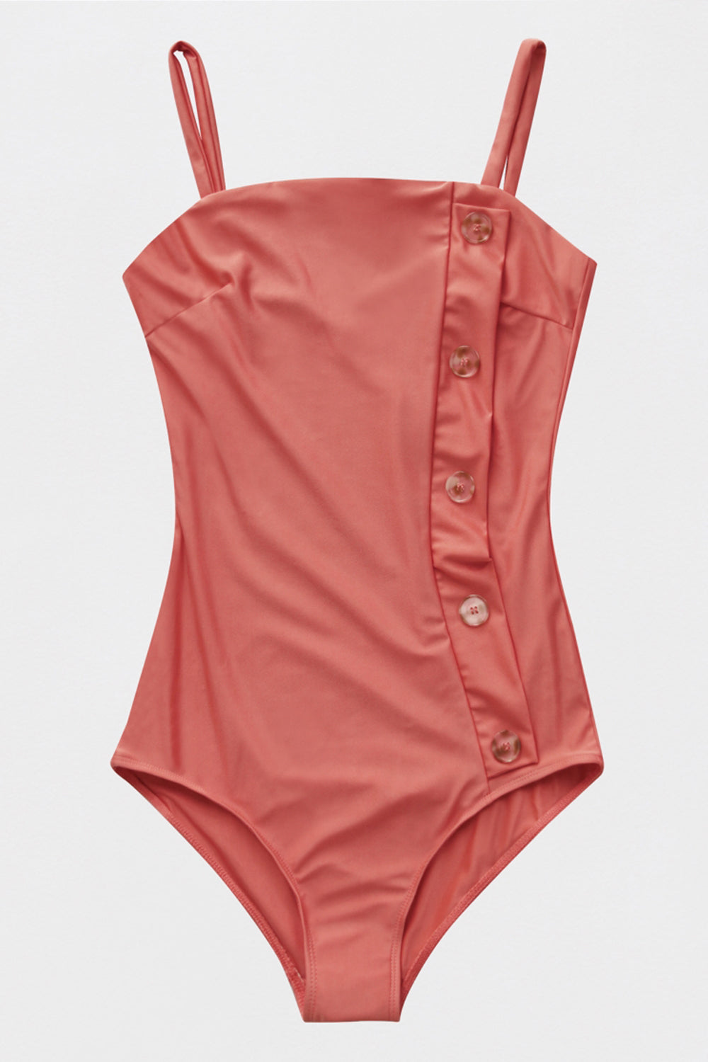 Single Breasted Backless One-Piece Swimsuit Areous