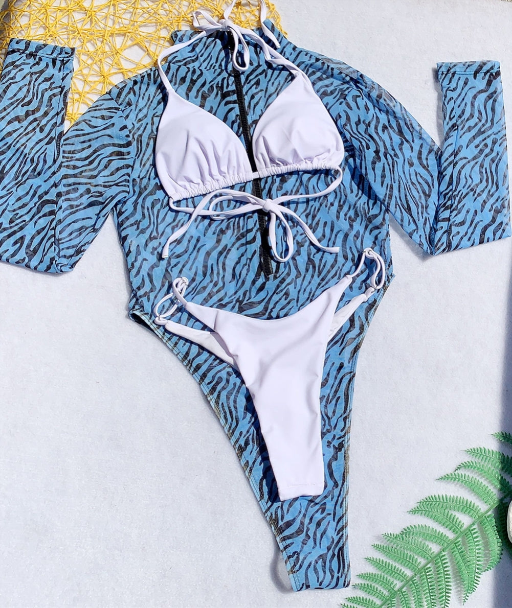 Three Piece Cover Up Bikini Areous
