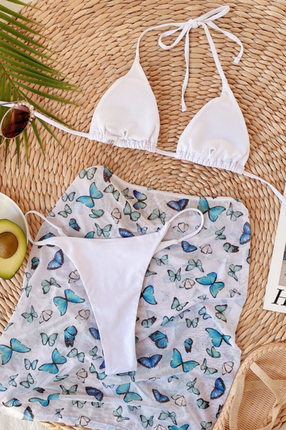 Three-Piece Drawstring Bikini Areous