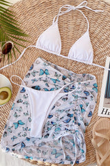 Three-Piece Drawstring Bikini Areous