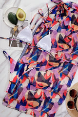 Three-Piece Print Bikini Areous