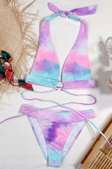 Tie-Dye Strappy Bikini Areous