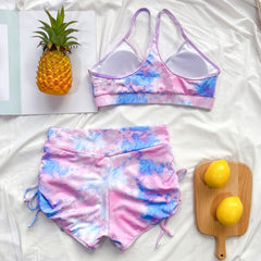 Tie Dye Two Piece Swimwear Areous