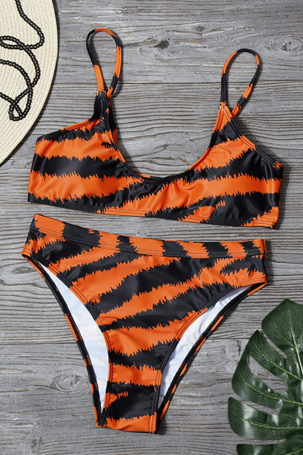 Tiger Stripe Bikini Set Areous